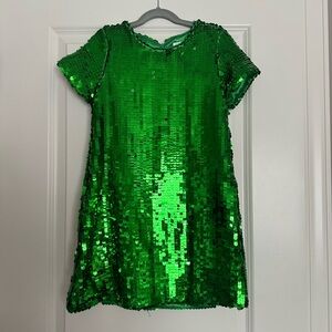 Lola + The Boys Vibrant Green Sequin Dress 8
